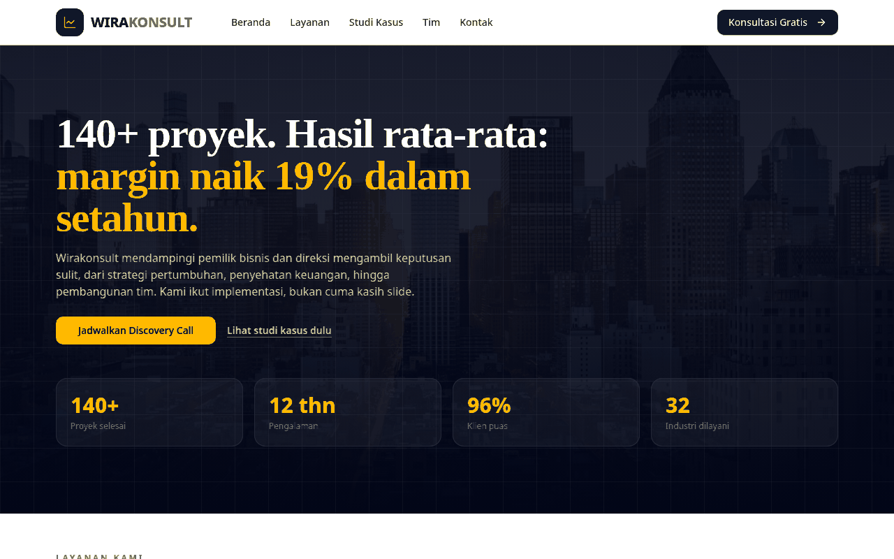 Screenshot WIRAKONSULT
